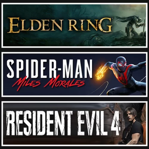 Elden Ring +Miles +Resident Evil 4